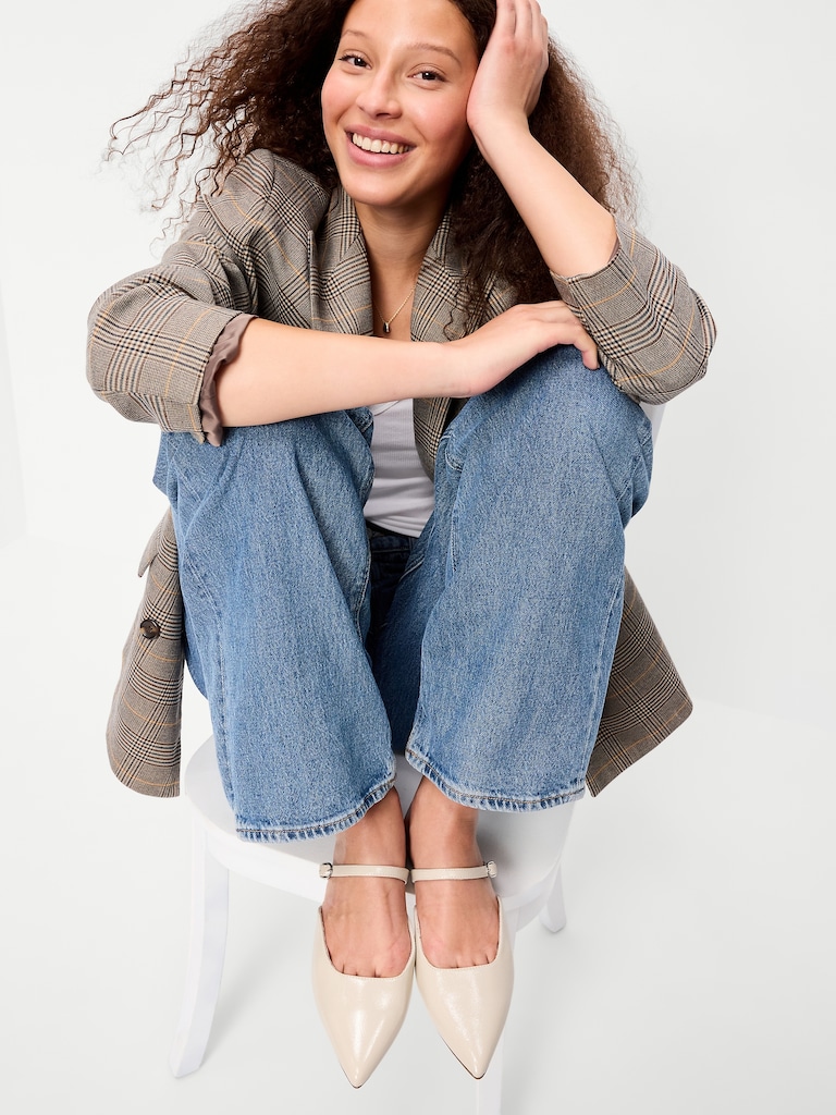 Pointed-Toe Mule Flats for Women
