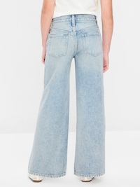 Super Baggy Crossover Wide-Leg Jeans for Girls