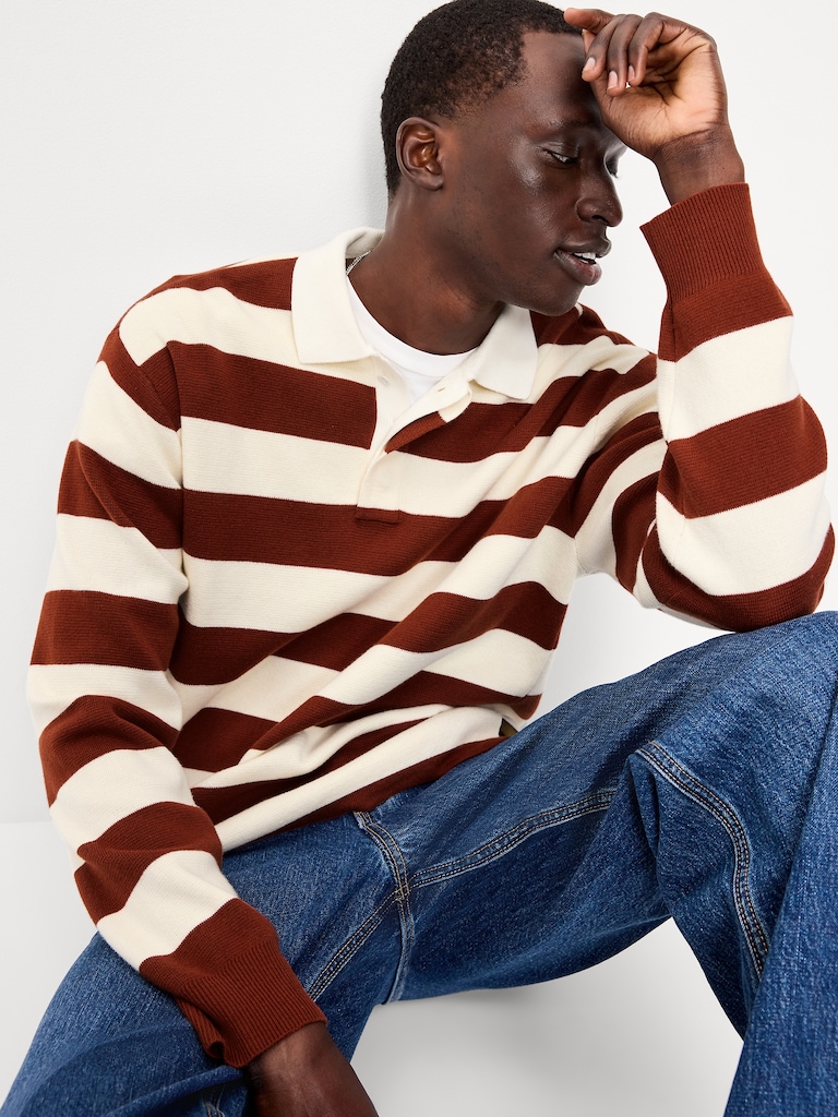 Long-Sleeve Rugby Polo
