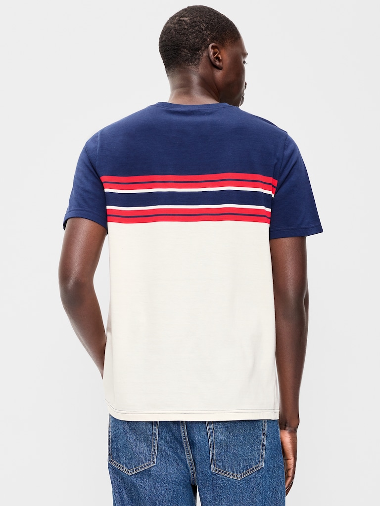 Crew-Neck Striped T-Shirt