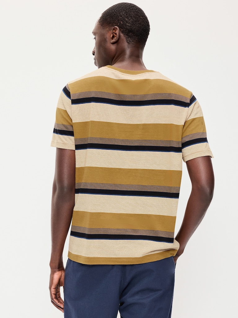 Crew-Neck Striped T-Shirt