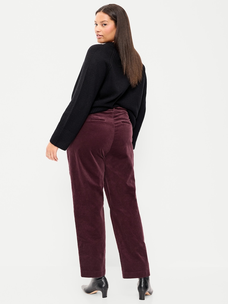 High-Waisted Pixie Straight Pants