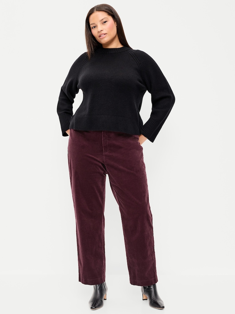 High-Waisted Pixie Straight Pants