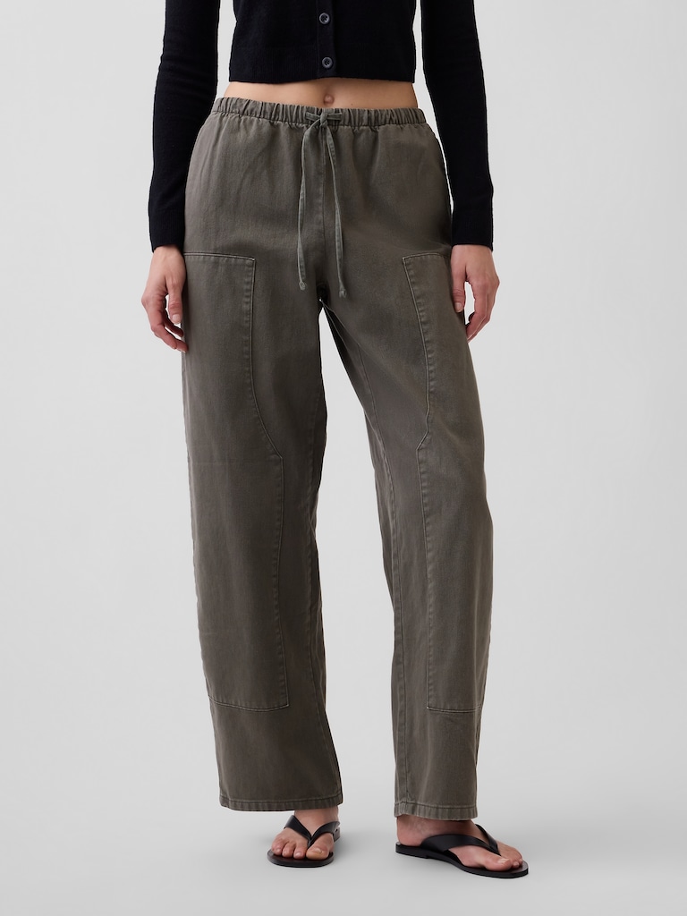 Easy Double-Knee Barrel Pants