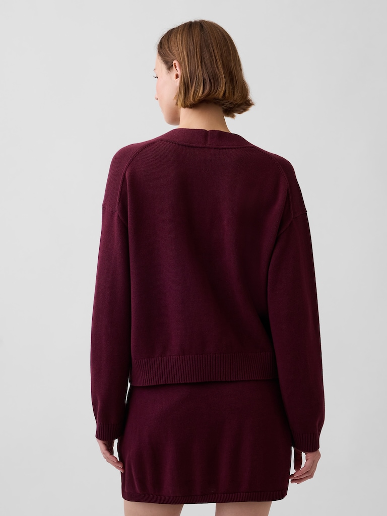 100% Cotton Oversized Cardigan Sweater