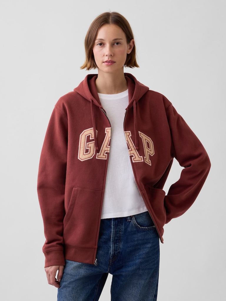 Adult VintageSoft Arch Logo Zip Hoodie