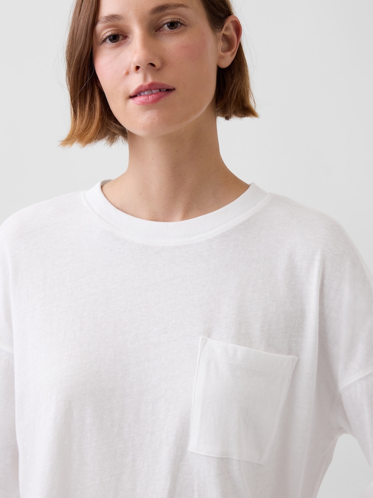 100% Cotton Authentic Oversized Pocket T-Shirt