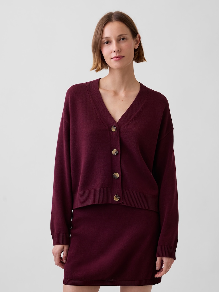 100% Cotton Oversized Cardigan Sweater