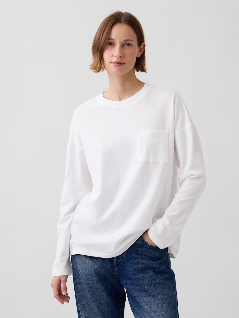 100% Cotton Authentic Oversized Pocket T-Shirt