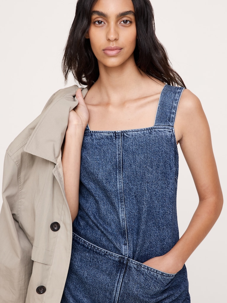 Denim Apron Mini Dress