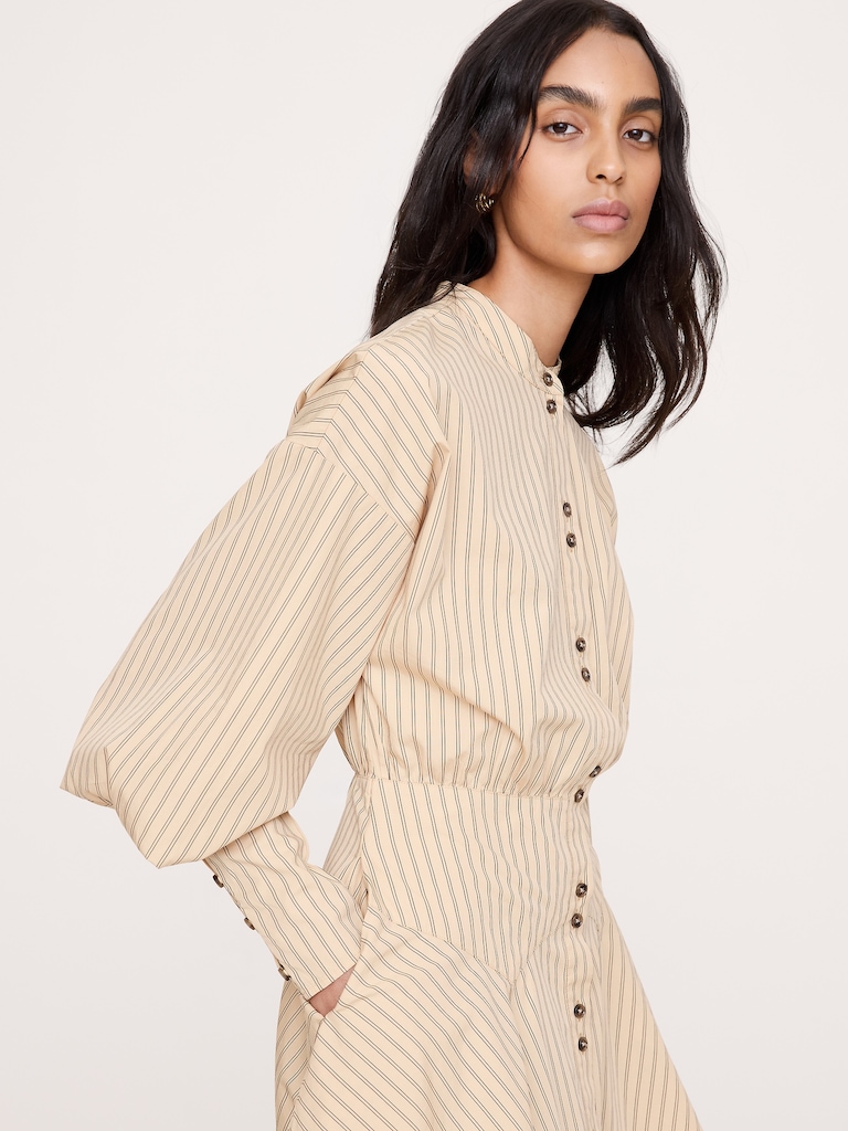 Gigot Sleeve Mini Dress