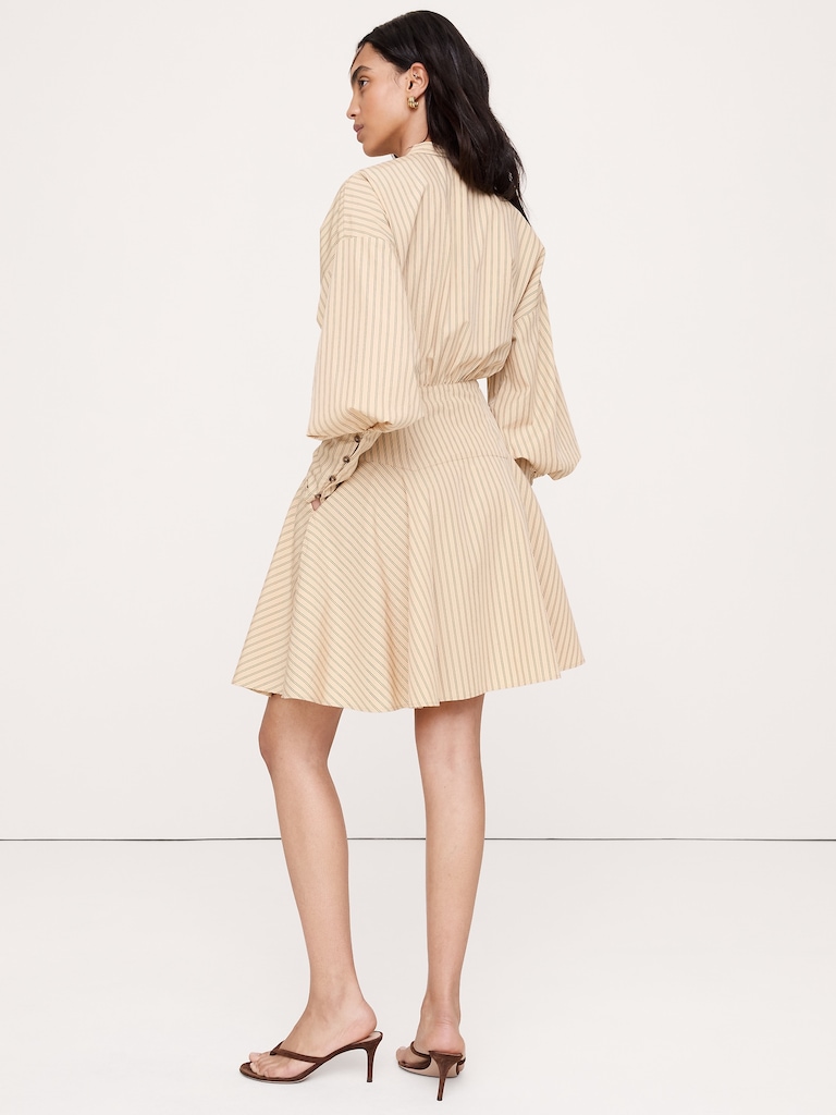 Gigot Sleeve Mini Dress