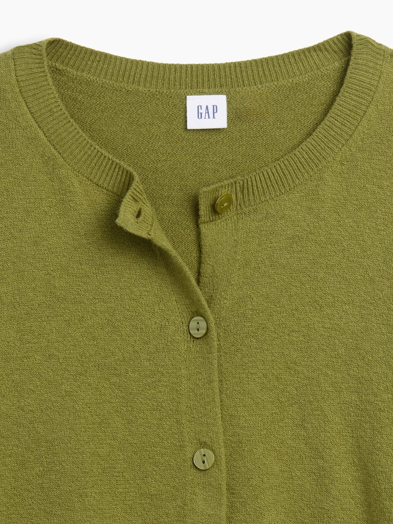 CashSoft Crewneck Cardigan