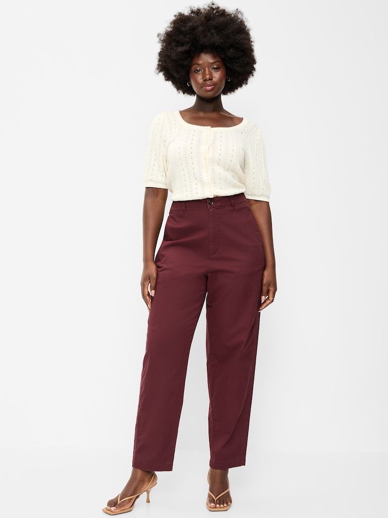 High-Waisted OGC Chino Tapered Straight Pants