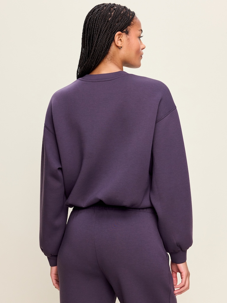 Bounce Fleece Bubble-Hem Sweatshirt