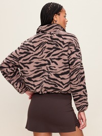 Loose Sherpa Half-Zip Pullover