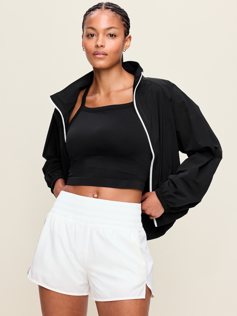Seamless Square-Neck Longline Bra