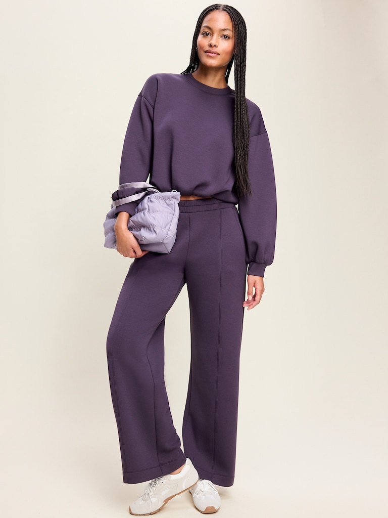 Bounce Fleece Bubble-Hem Sweatshirt