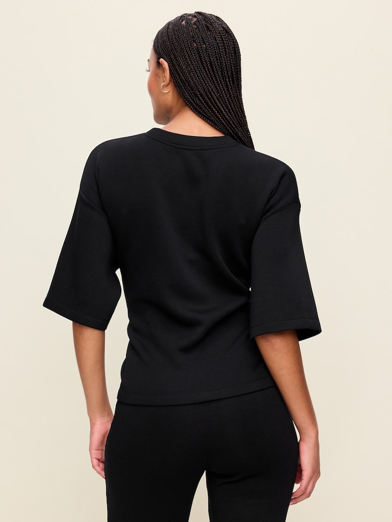 Bounce Fleece Wrap Top