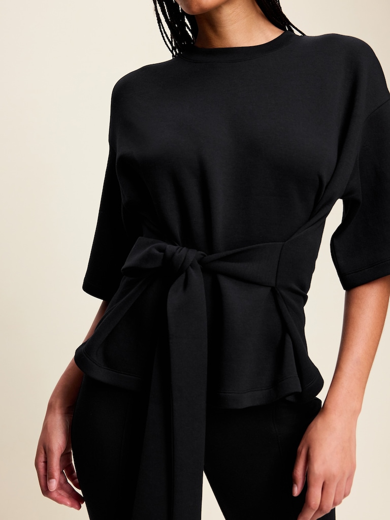 Bounce Fleece Wrap Top