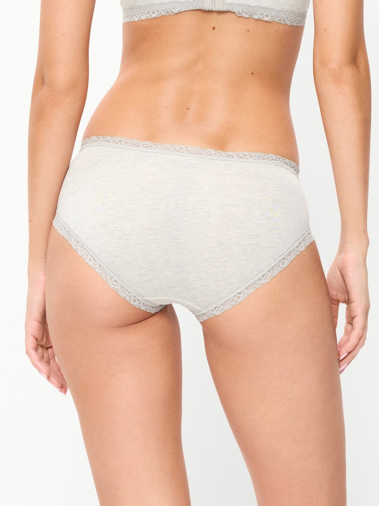 Lace-Trim Hipster Underwear