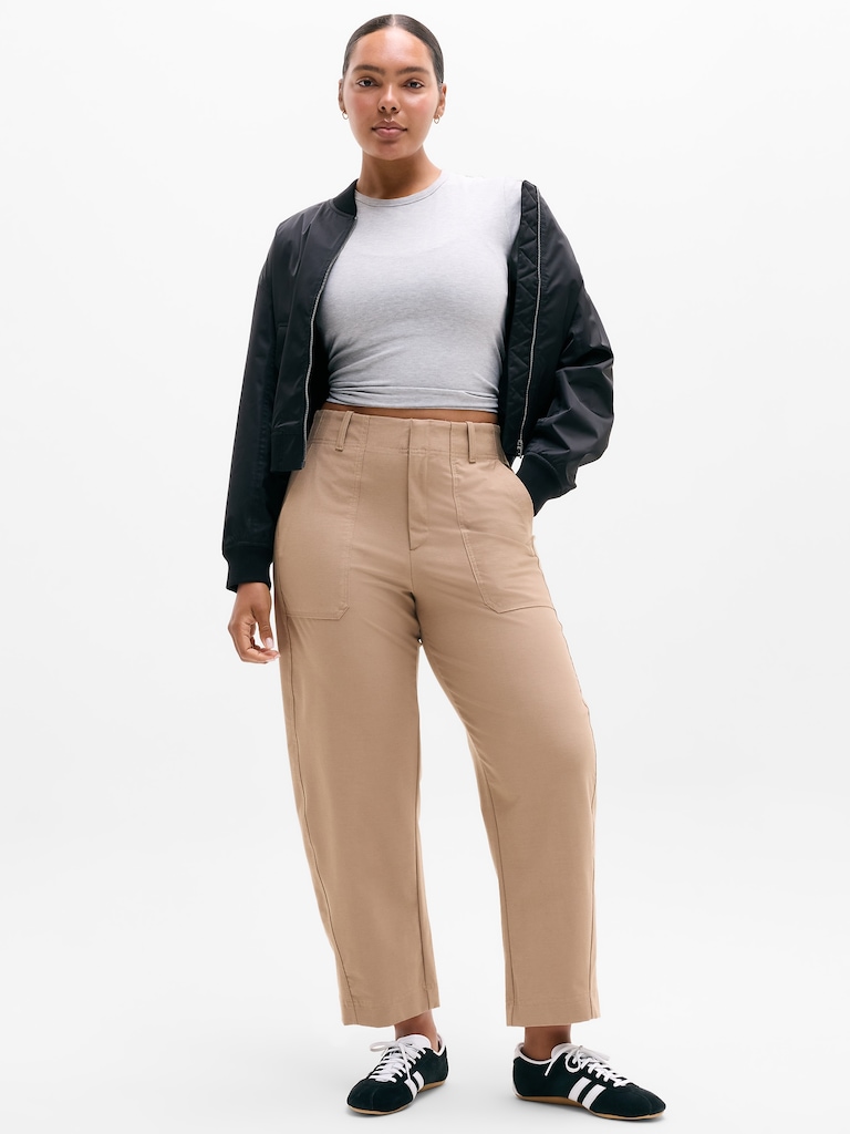 Skyline High Rise Barrel Leg Pant