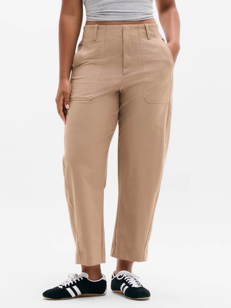 Skyline High Rise Barrel Leg Pant