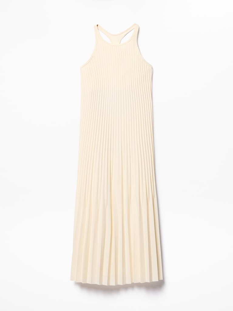 Featherweight Plissé Dress