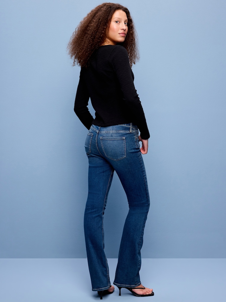 Low-Rise Boot-Cut Jeans