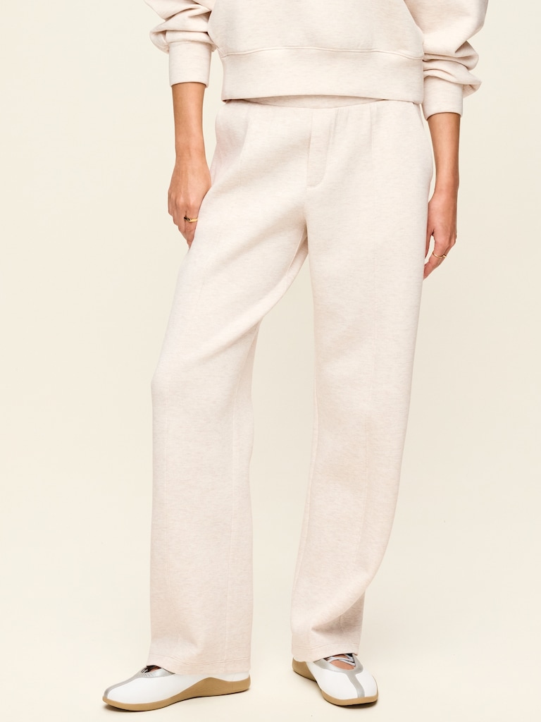 High-Waisted Bounce Fleece Trouser Sweatpants