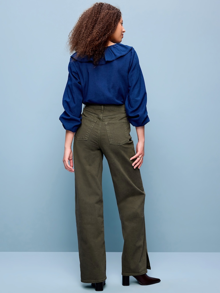 Extra High-Waisted Wide-Leg Jeans