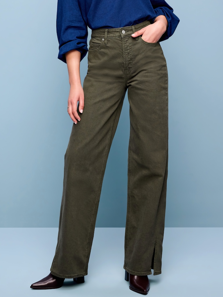 Extra High-Waisted Wide-Leg Jeans