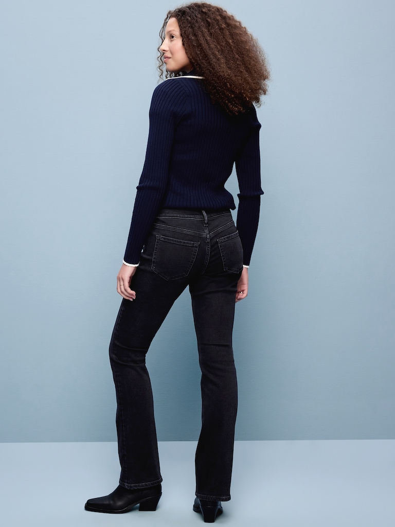 Low-Rise Boot-Cut Jeans