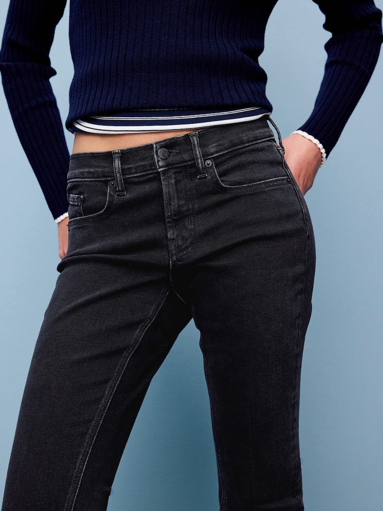 Low-Rise Boot-Cut Jeans
