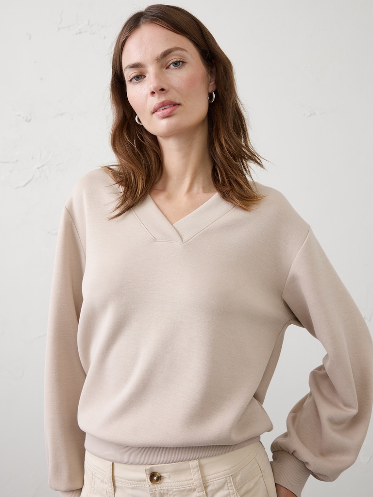 Soft Touch V-Neck Sweatshirt