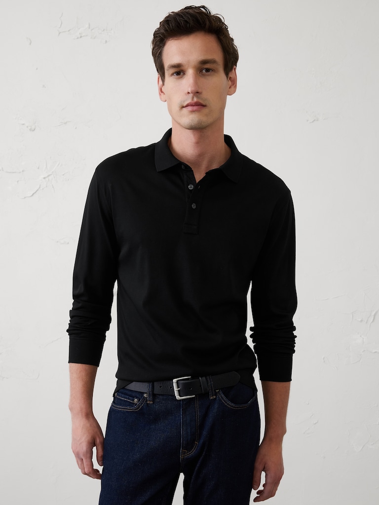 Standard-Fit Luxe Touch Polo