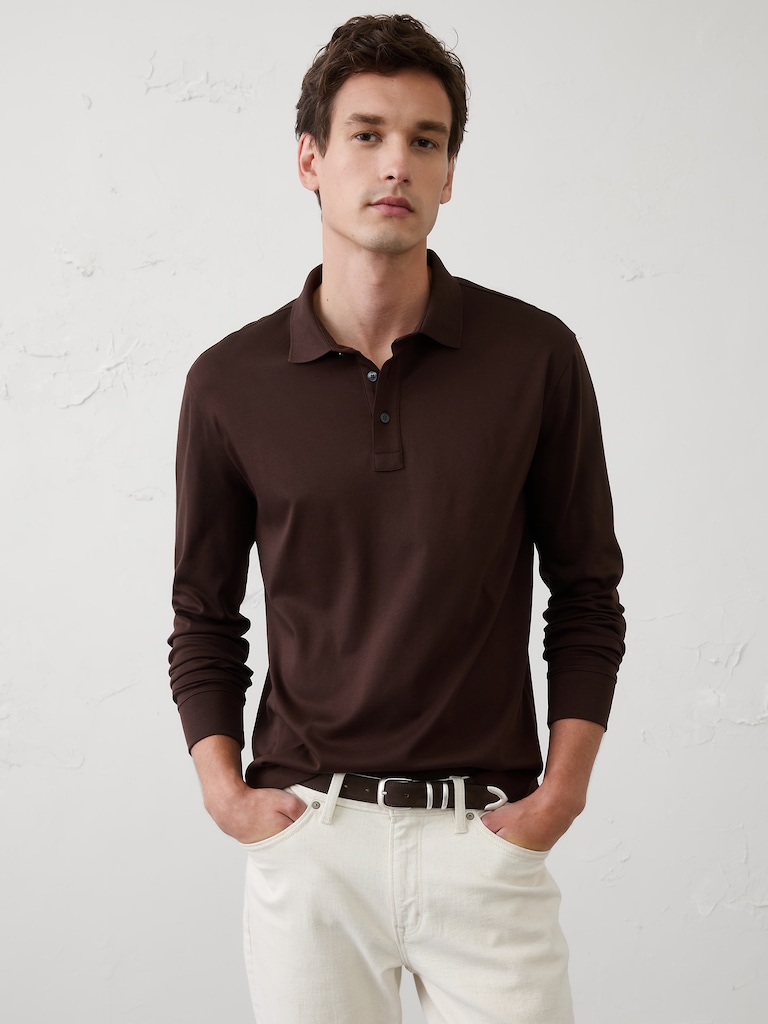 Standard-Fit Luxe Touch Polo