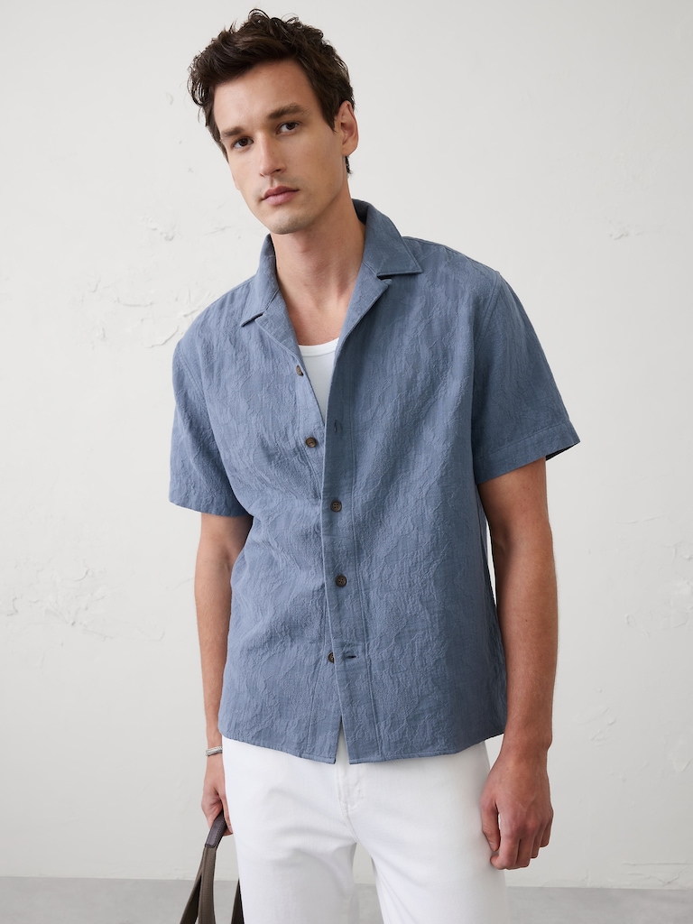 Standard-Fit Coastal Resort Shirt