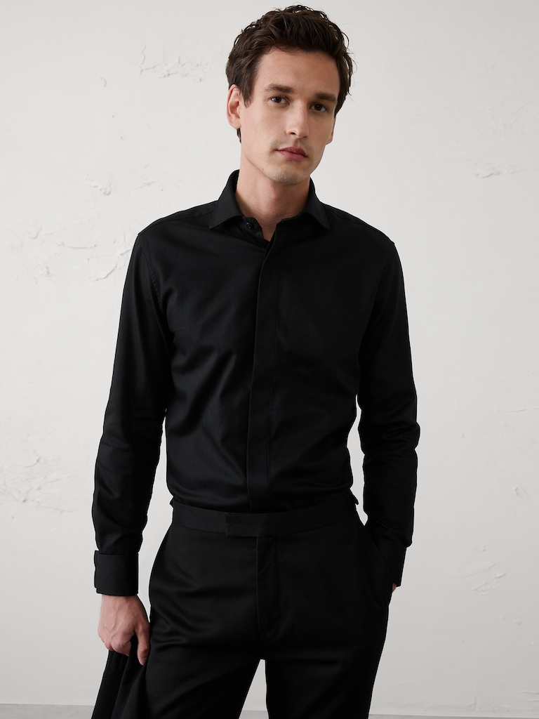 Slim-Fit Dobby Dress Shirt