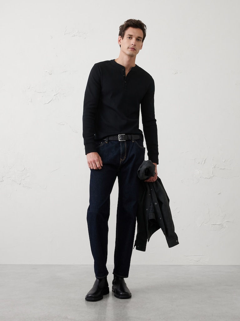 Mini Ribbed Henley