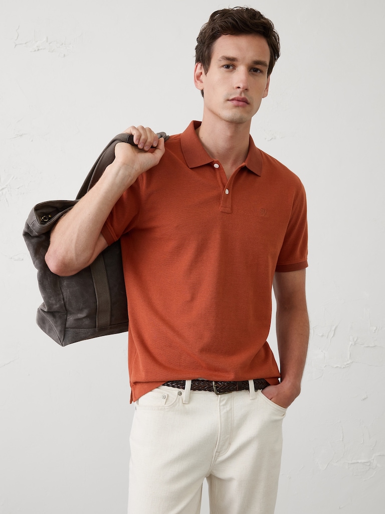 Standard-Fit Pique Polo