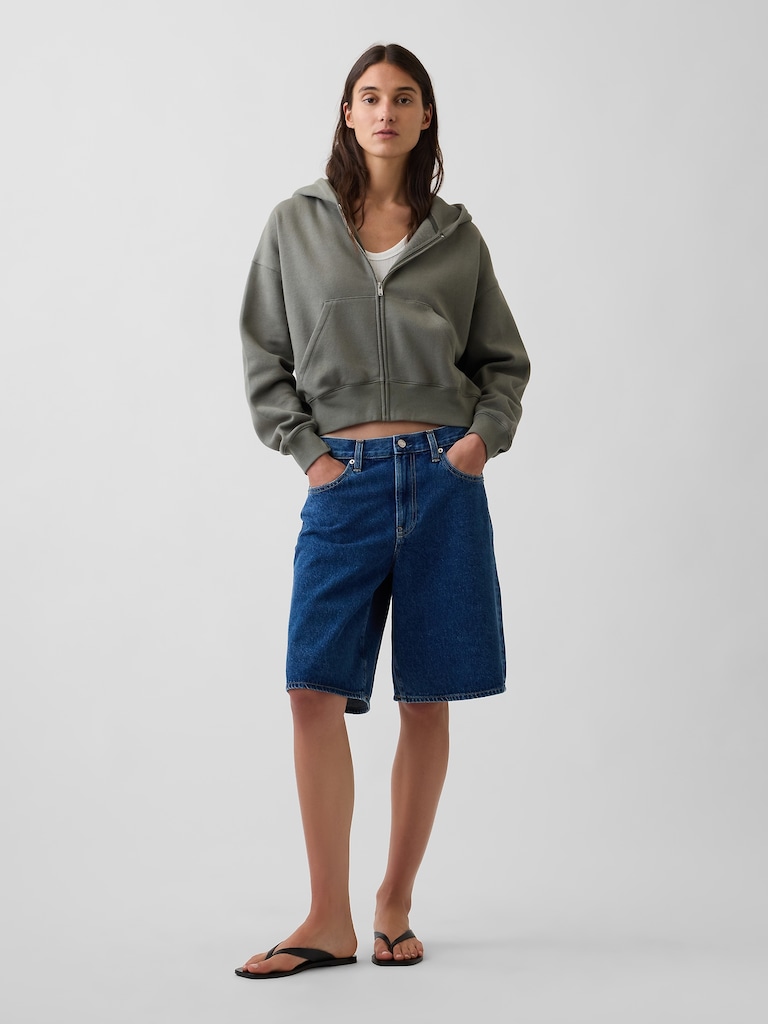 VintageSoft Wedge Zip Hoodie