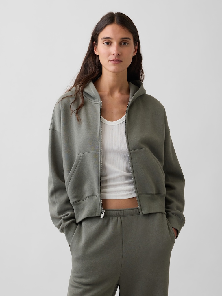 VintageSoft Wedge Zip Hoodie