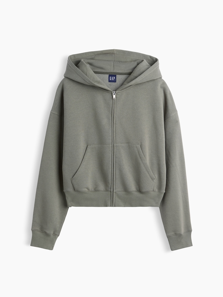 VintageSoft Wedge Zip Hoodie