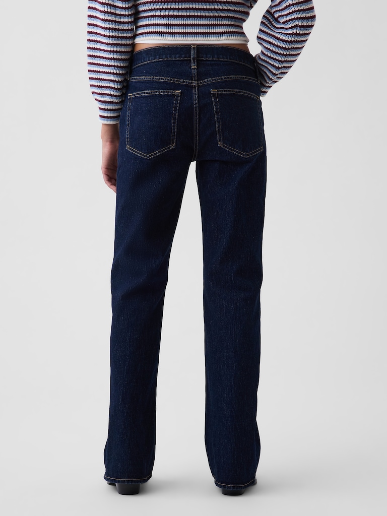 Mid Rise Relaxed Flare Jeans