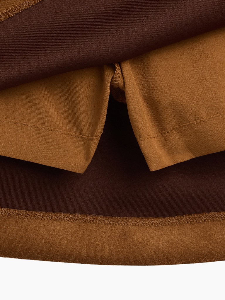 Vegan Suede Mini Skort