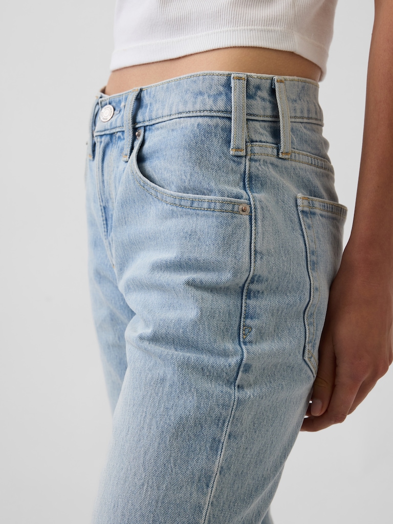 Mid Rise Relaxed Flare Jeans