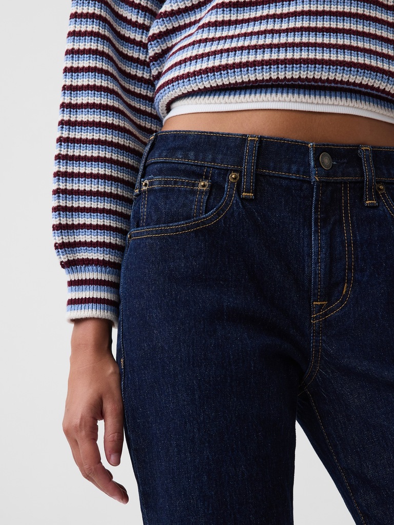 Mid Rise Relaxed Flare Jeans