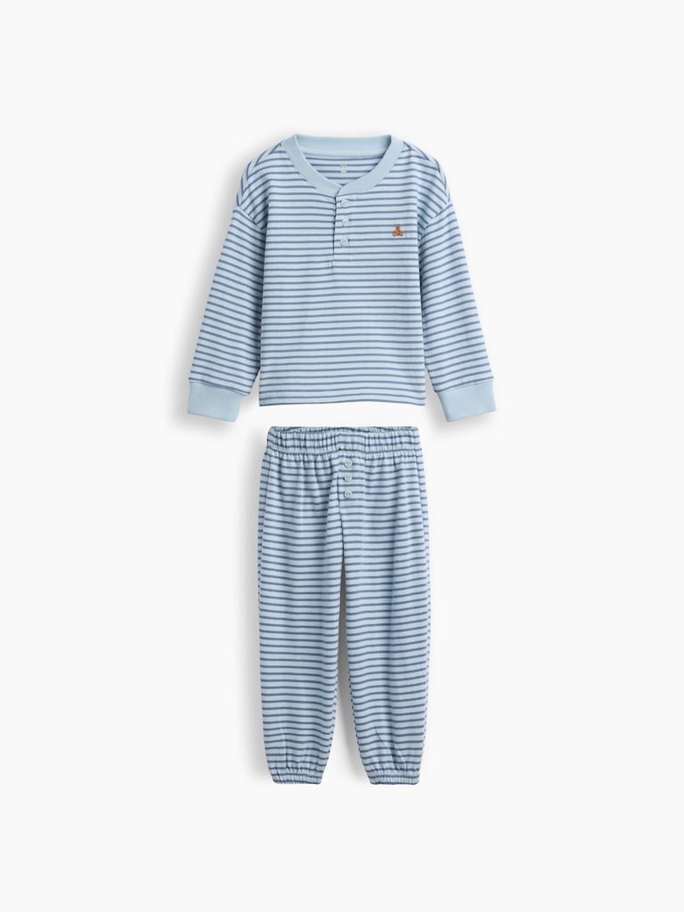 Baby & Toddler Stripe Henley Outfit Set