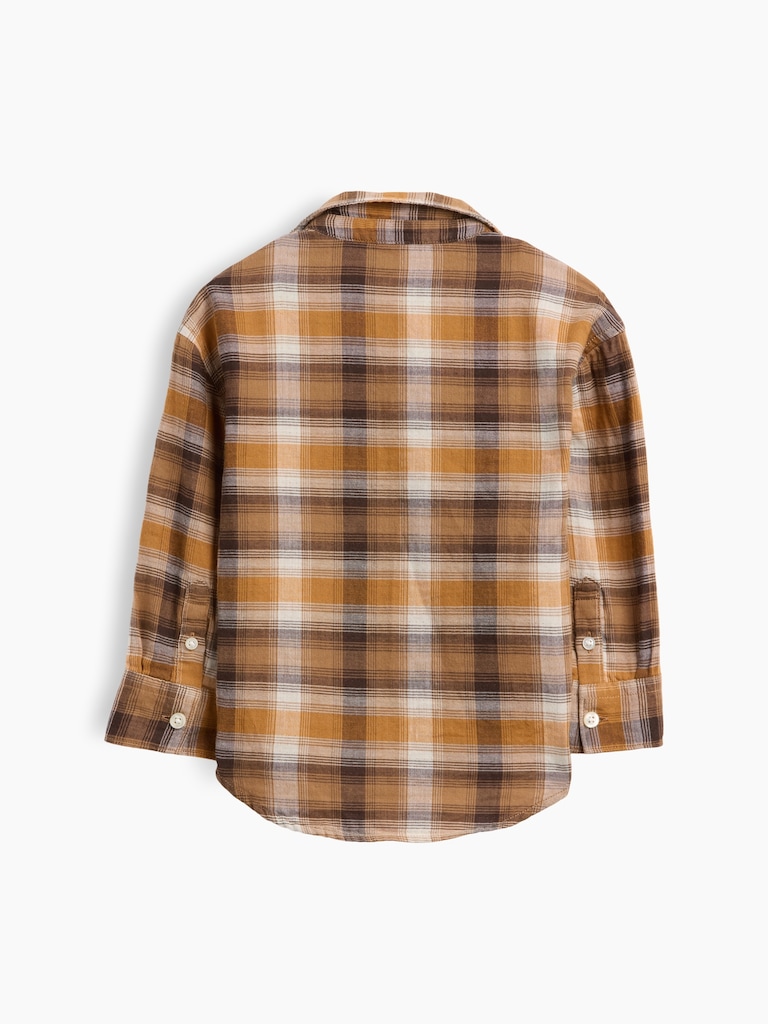 Baby & Toddler Double-Weave Plaid Shirt